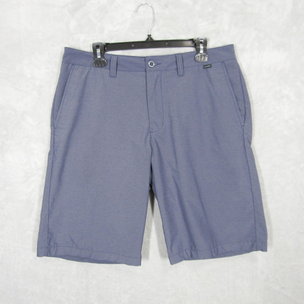 Travis Mathew Mens 34 Blue Grey Performance Hybrid Golf Shorts Stretch 9" Inseam